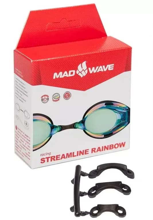 Очки для плавания стартовые синие Mad Wave RACER S
