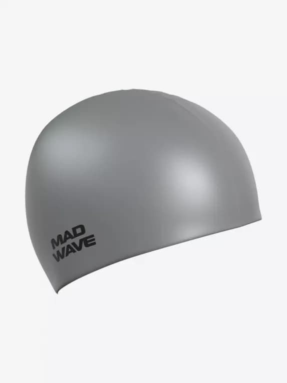 Шапочка для плавания MADWAVE серебряная