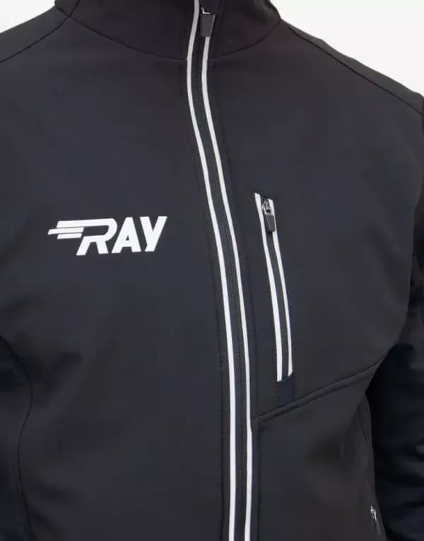 Куртка ветрозащитная женская черная Ray