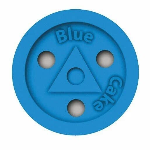 Шайба для хоккейных тренировок голубая Mad Guy Blue Cake