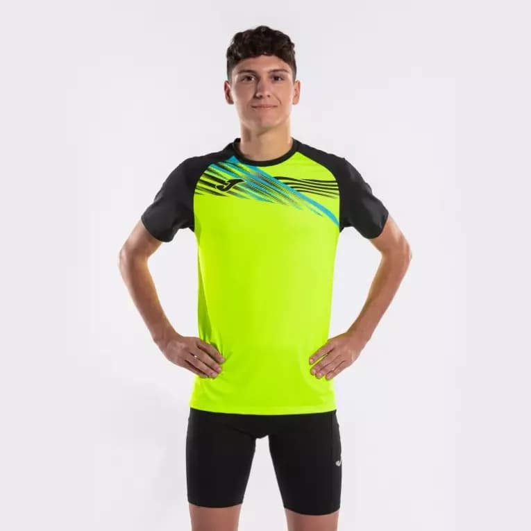 Футболка для бега мужская чёрная Joma Elite X