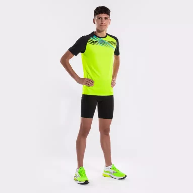 Футболка для бега мужская чёрная Joma Elite X