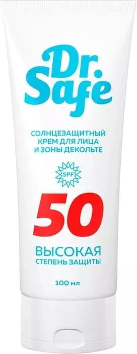 Солнцезащитный крем для лица 50 SPF 100мл Dr.Safe