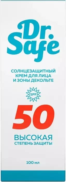 Солнцезащитный крем для лица 50 SPF 100мл Dr.Safe