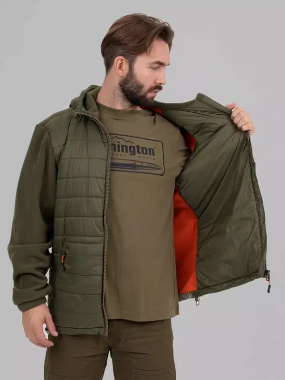 Куртка для охоты мужская зелёная Remington Strike
