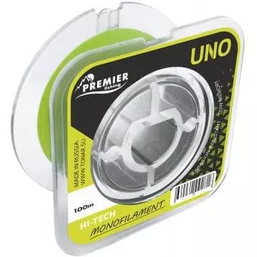 Леска рыболовная 100м 0,4мм жёлтая Premier Fishing UNO F.Yellow Nylon