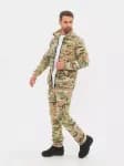 Костюм демисезонный для рыбалки флисовый мужской камуфляжный Huntsman Байкал