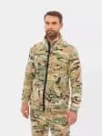 Костюм демисезонный для рыбалки флисовый мужской камуфляжный Huntsman Байкал