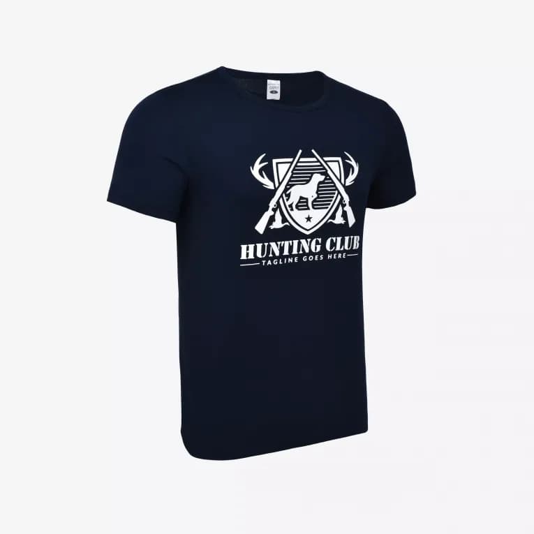 Футболка мужская тёмно-синяя CatFit