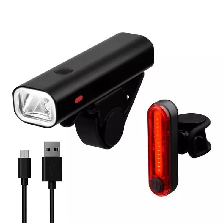 Фонарь велосипедный чёрный Briviga EBL-3304+EBL3303 FR + RR