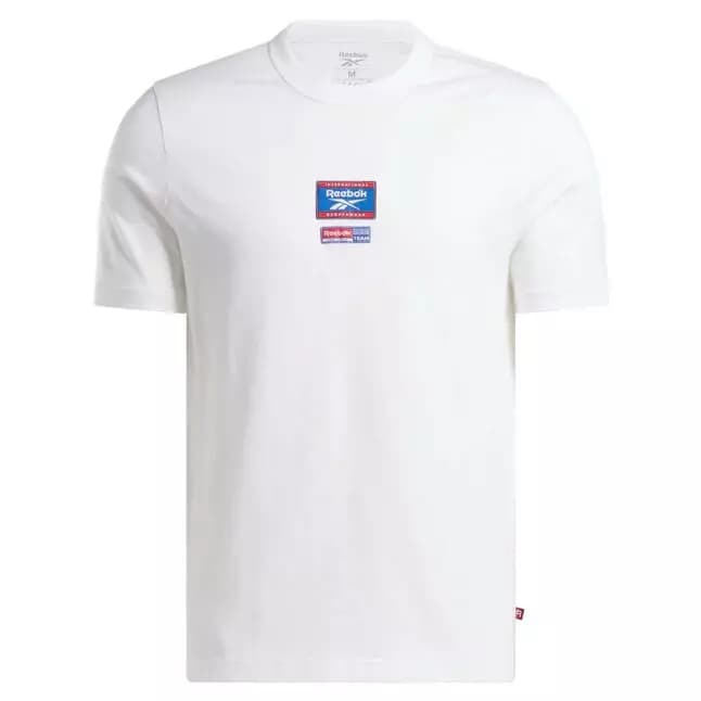 Футболка мужская белая Reebok RI BADGE