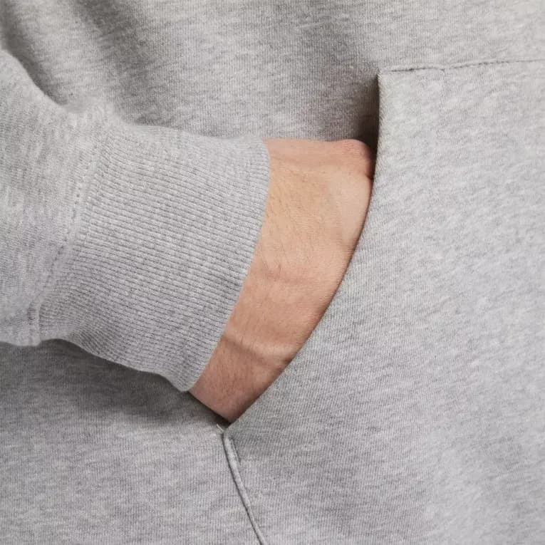 Худи спортивное с микрофлисом серое Reebok RI BADGE