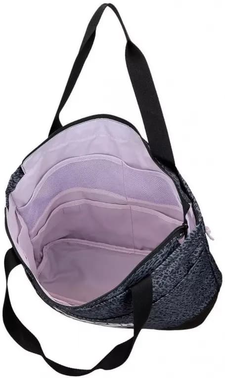 Спортивная сумка женская с серым принтом Reebok LEO TOTE