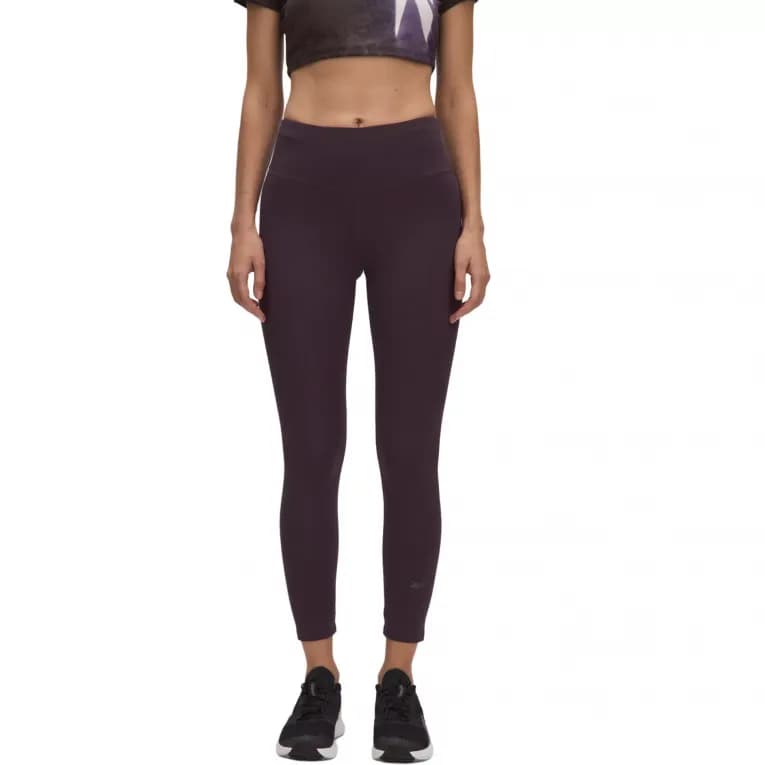 Легинсы для фитнеса женские фиолетовые Reebok FLE DRMBL