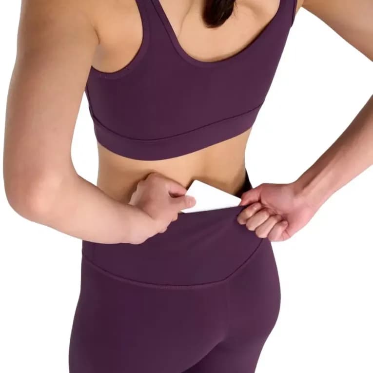 Легинсы для фитнеса женские фиолетовые Reebok FLE DRMBL