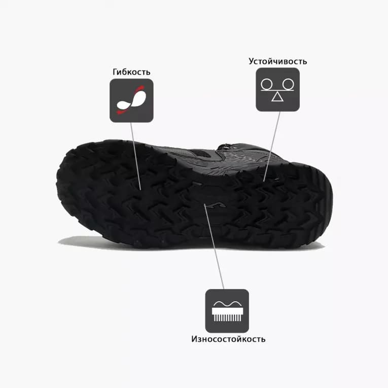 Ботинки походные мужские черные Joma 500