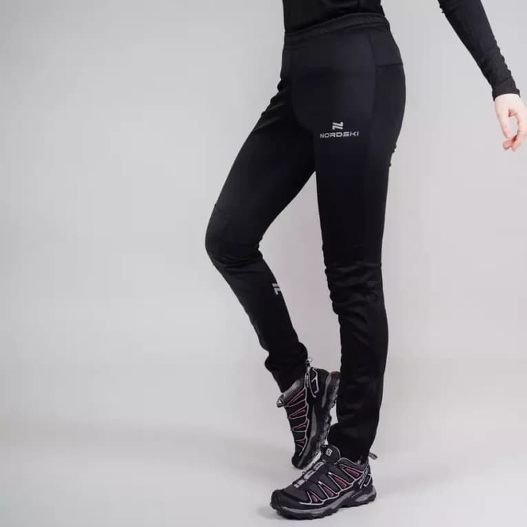 Разминочные брюки женские черные NORDSKI Active Pro