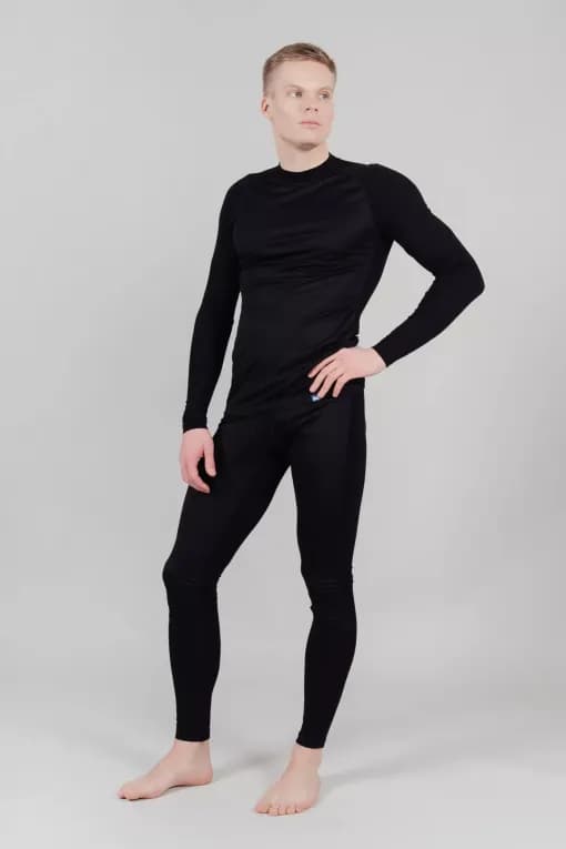 Термобелье верх мужское черное Nordski Active Pro