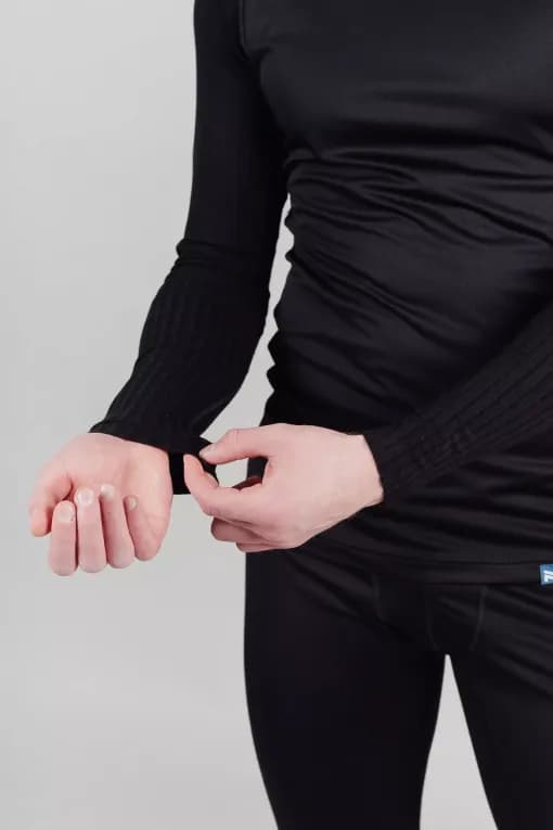 Термобелье верх мужское черное Nordski Active Pro