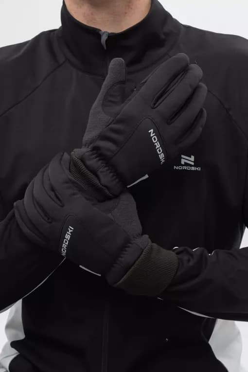 Перчатки детские черные Nordski Jr.Arctic