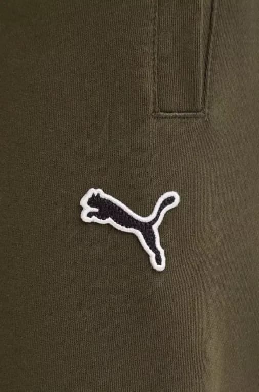 Штаны спортивные мужские зелёные Puma Better Essentials