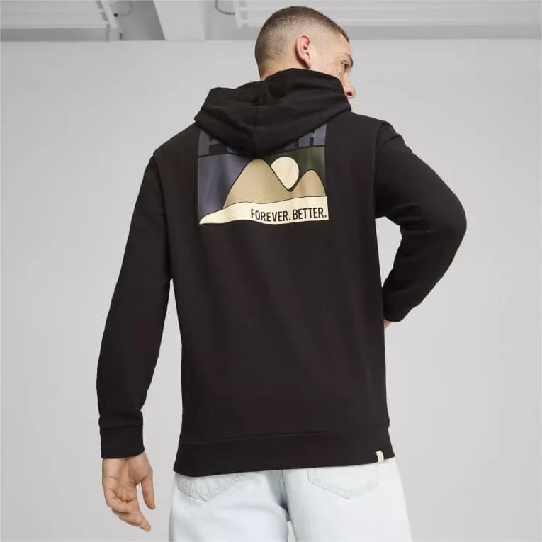Худи спортивное мужское чёрное Puma Better Sportswear