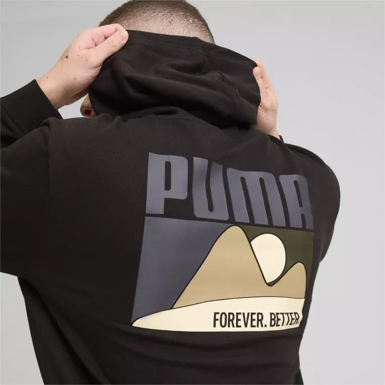 Худи спортивное мужское чёрное Puma Better Sportswear