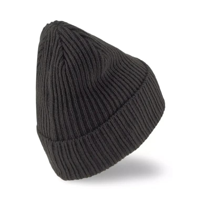 Шапка черная Puma Ribbed Classic Cuff Beanie