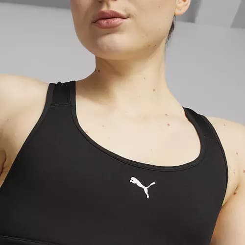 Топ спортивный женский черный Puma FBR 4KPS R 500