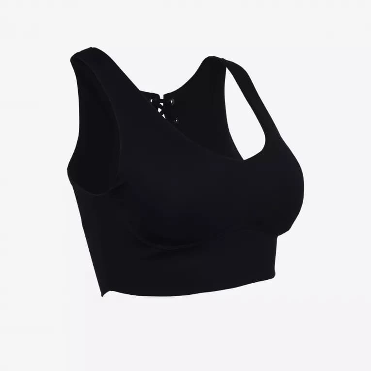 Топ-бра спортивный женский чёрный Forstrong FBRA