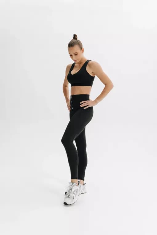 Топ-бра спортивный женский чёрный Forstrong FBRA