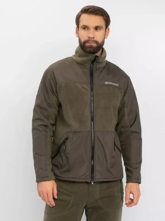 Костюм флисовый демисезонный хаки Huntsman Пикник-ЛЮКС