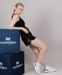 Шорты для бега женские чёрные Nordski Run