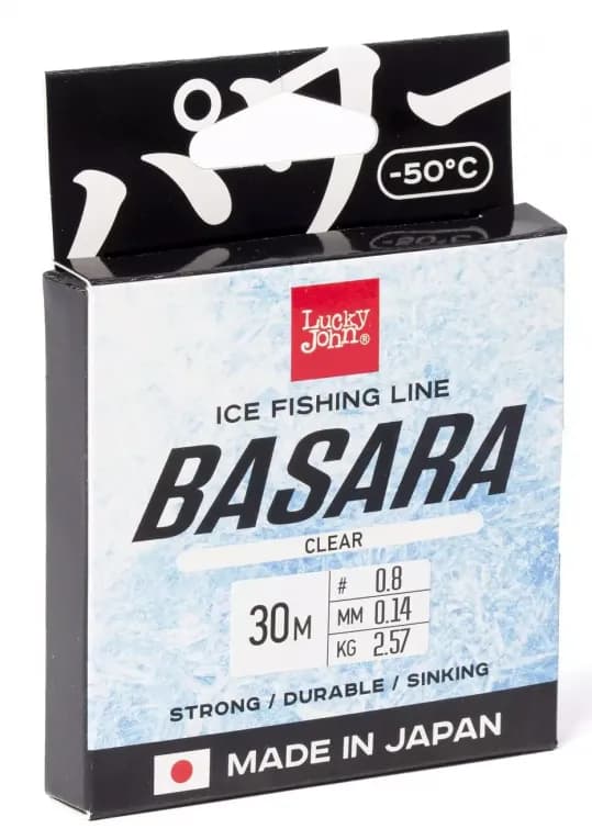 Леска монофильная зимняя 30 м Lucky John Basara Clear