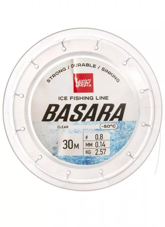 Леска монофильная зимняя 30 м Lucky John Basara Clear