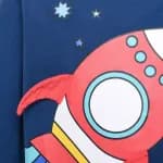 Лонгслив для детей тёмно-синий ADS LS 500 Rocket