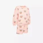 Костюм спортивный для девочек розовый ADS Set 500 Pink heart print