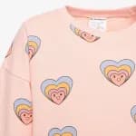 Костюм спортивный для девочек розовый ADS Set 500 Pink heart print