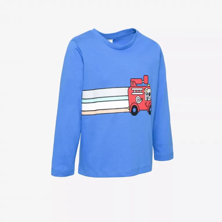 Лонгслив для детей синий ADS LS 500 Fire truck