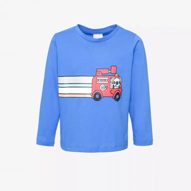 Лонгслив для детей синий ADS LS 500 Fire truck