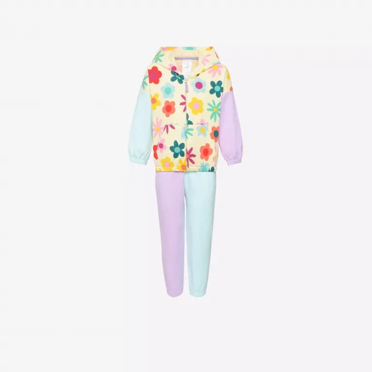 Костюм спортивный для девочек ADS Tracksuit 500 Colorblock