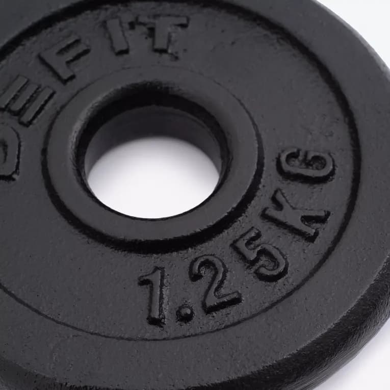 Диск для штанги 1,25кг чёрный Defit 100