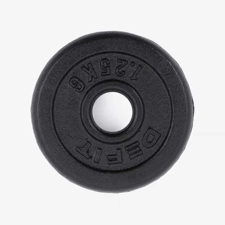 Диск для штанги 1,25кг чёрный Defit 100