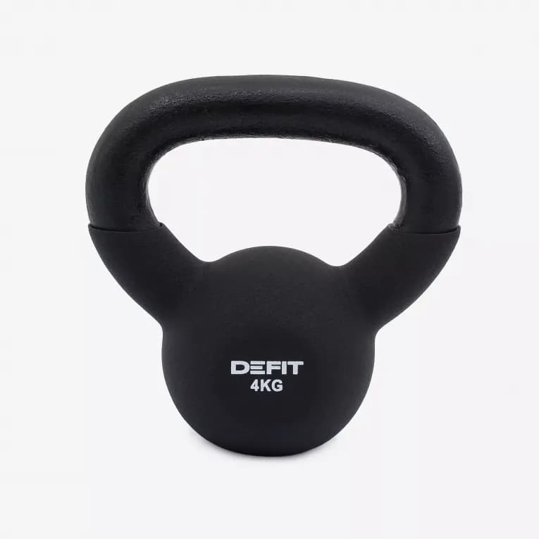 Гиря 4кг чёрная Defit 100
