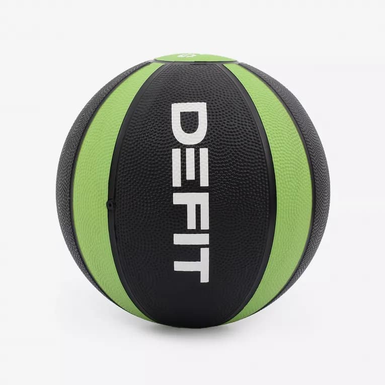 Мяч набивной 3кг чёрный Defit 100