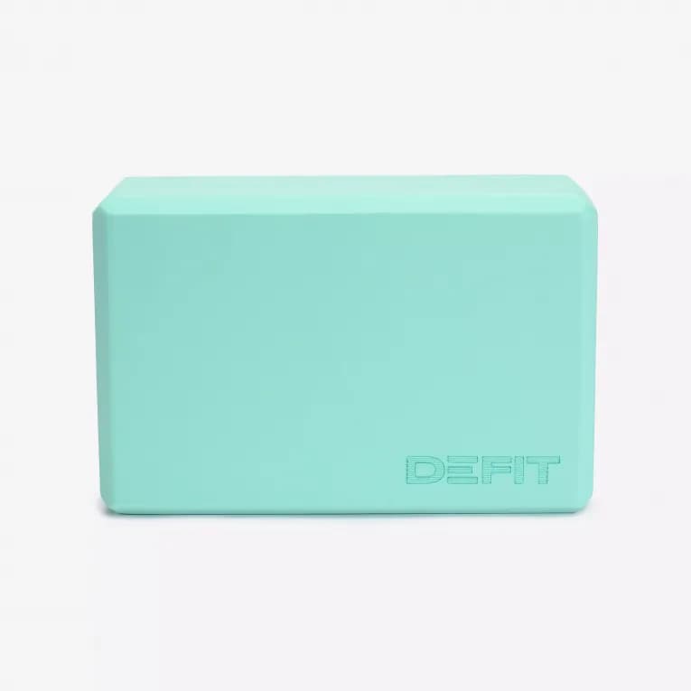 Блок для йоги бирюзовый Defit 100