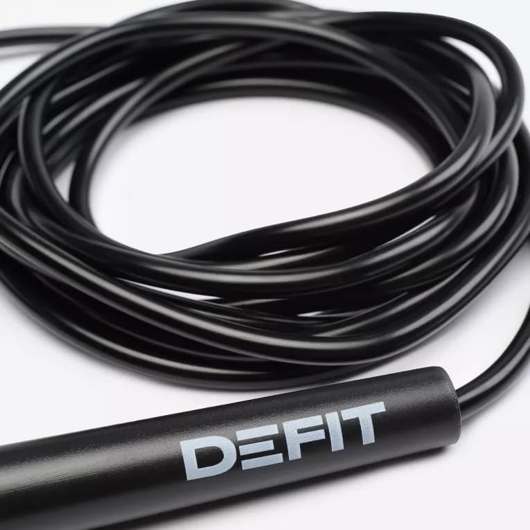 Скакалка чёрная DeFit 100