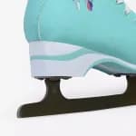 Коньки фигурные с мехом женские бирюзовые Derby 300