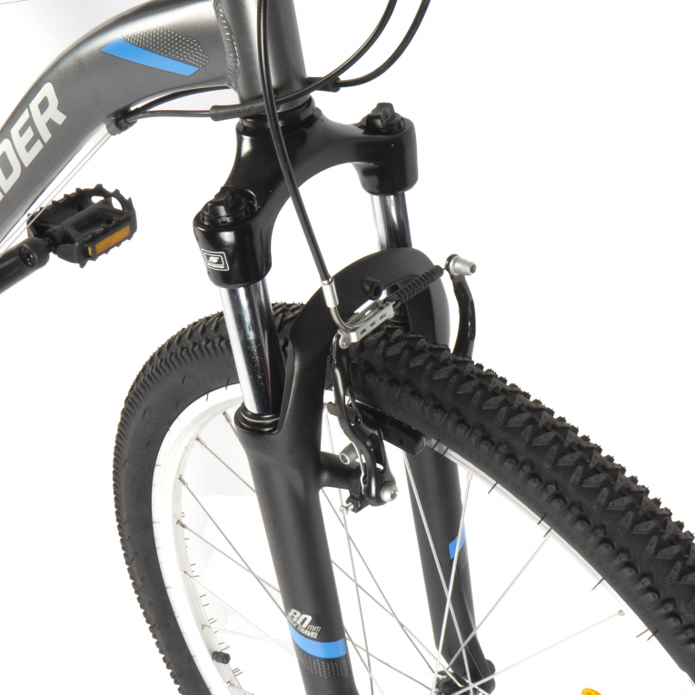 Велосипед горный 27.5" серый Rockrider ST100 купить в интернет-магазине ...