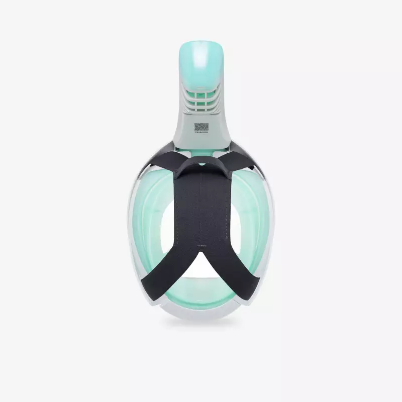 Маска для снорклинга детская зеленая Subea 500 Easybreath XS